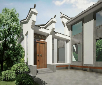 New Chinese Style Courtyard/landscape-ID:466733937