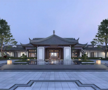 Chinese Style Courtyard/landscape-ID:196213012