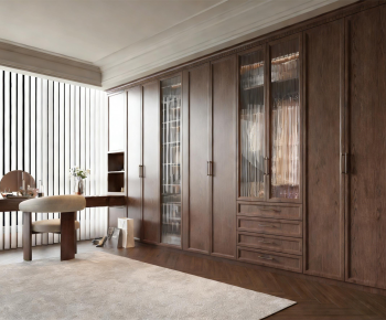 Wabi-sabi Style Clothes Storage Area-ID:587311984