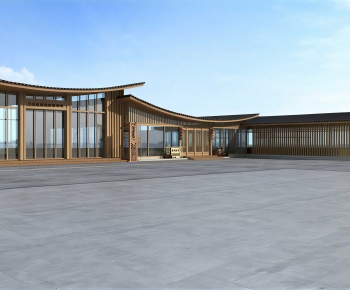 New Chinese Style Building Appearance-ID:878971108