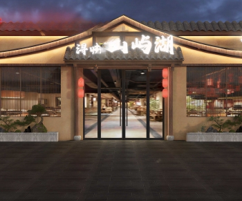 New Chinese Style Facade Element-ID:169755943