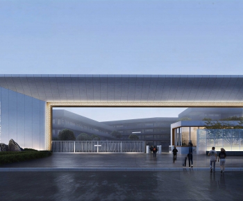 Modern Appearance Of Commercial Building-ID:716237071