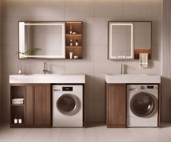Modern Laundry Cabinet-ID:681828983