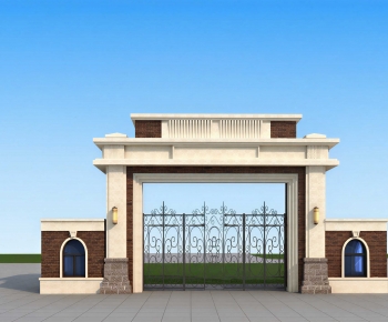 New Chinese Style Facade Element-ID:449515102