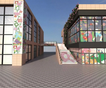 Modern Appearance Of Commercial Building-ID:101308883