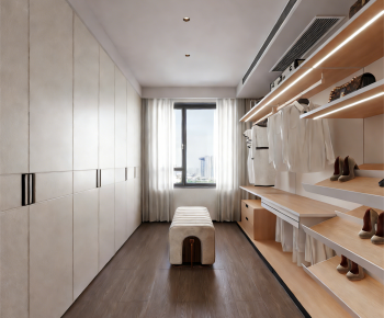Modern Clothes Storage Area-ID:308952091