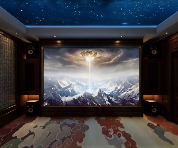 Modern Audiovisual Room-ID:734155895