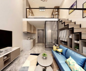 New Chinese Style A Living Room-ID:146616945