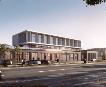 Modern Building Appearance-ID:459831955