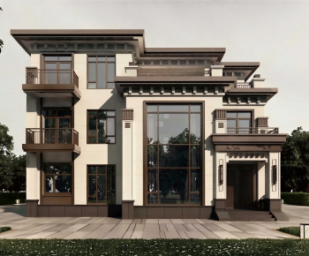 Modern Building Appearance-ID:859370235