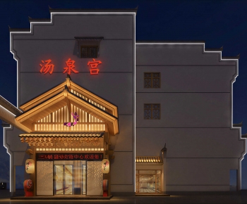 New Chinese Style Building Appearance-ID:346503028
