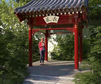 Chinese Style Building Component-ID:666892055