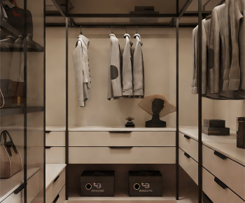 Modern Clothes Storage Area-ID:313052895
