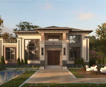 European Style Villa Appearance-ID:771974097