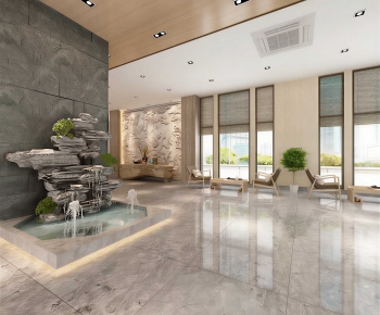 Modern Office Reception Desk-ID:484817987