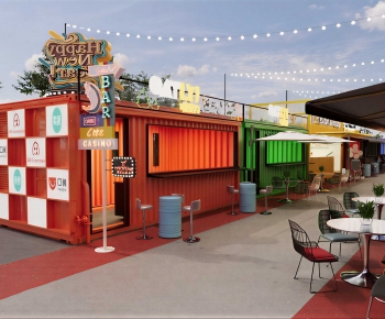 Modern Commercial Street-ID:128802062