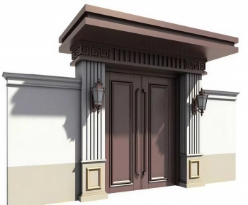 New Chinese Style Facade Element-ID:592650893