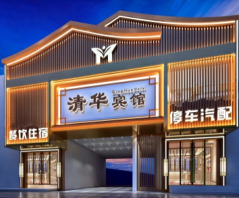 New Chinese Style Facade Element-ID:588368891