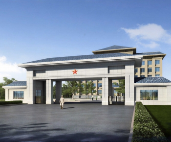 Modern Facade Element-ID:715751894