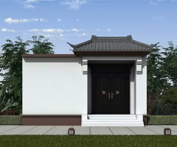 New Chinese Style Facade Element-ID:688079121