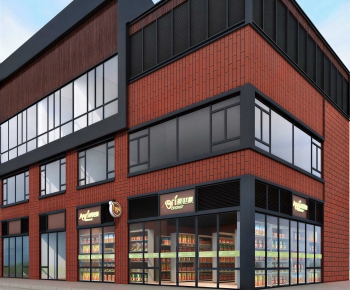 Modern Appearance Of Commercial Building-ID:577112919