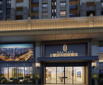 Modern Facade Element-ID:636799107