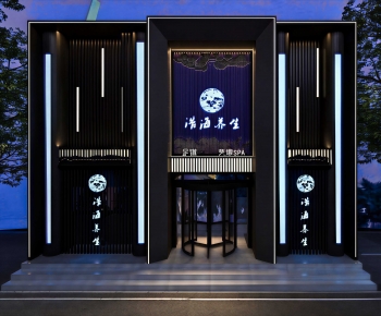 New Chinese Style Facade Element-ID:544691091