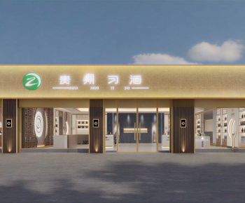 New Chinese Style Facade Element-ID:109220987