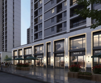 Modern Commercial Street-ID:972778086