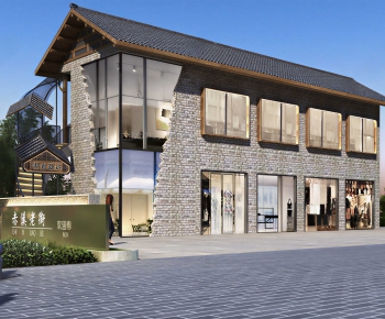 New Chinese Style Appearance Of Commercial Building-ID:141143086