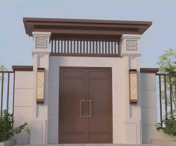 New Chinese Style Facade Element-ID:250564101