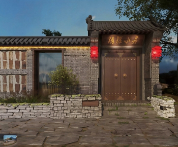 New Chinese Style Facade Element-ID:470973018