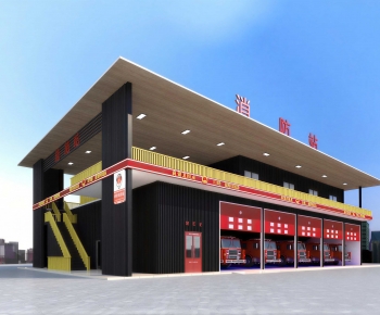 Modern Public Building-ID:609467988