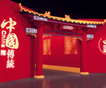 New Chinese Style Facade Element-ID:991081958