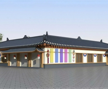 Chinese Style Appearance Of Commercial Building-ID:102149969
