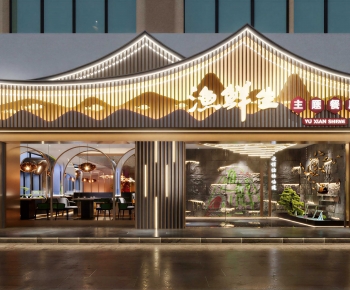 New Chinese Style Facade Element-ID:110625989