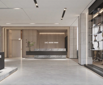 Modern Office Reception Desk-ID:856745007