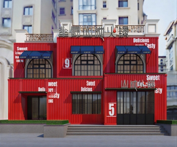 Modern Facade Element-ID:767369374