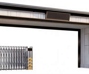 Modern Facade Element-ID:822994956