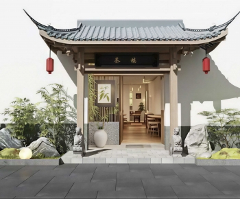 New Chinese Style Facade Element-ID:887130981