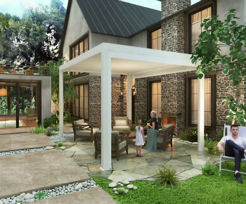 Modern Courtyard/landscape-ID:167048935