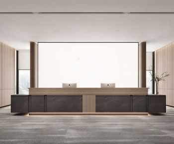 Modern Office Reception Desk-ID:691189055