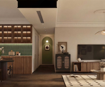 Modern A Living Room-ID:676851997