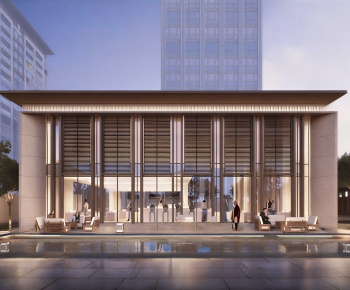 Modern Appearance Of Commercial Building-ID:865927932