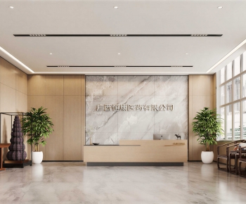 New Chinese Style Office Reception Desk-ID:107009415
