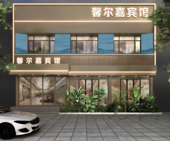 Modern Facade Element-ID:757847074
