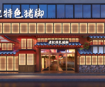 New Chinese Style Facade Element-ID:100440033