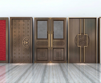 New Chinese Style Double Door-ID:652539014