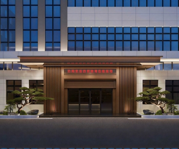 New Chinese Style Facade Element-ID:193510188
