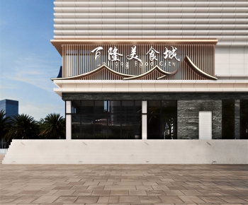 New Chinese Style Facade Element-ID:712759513